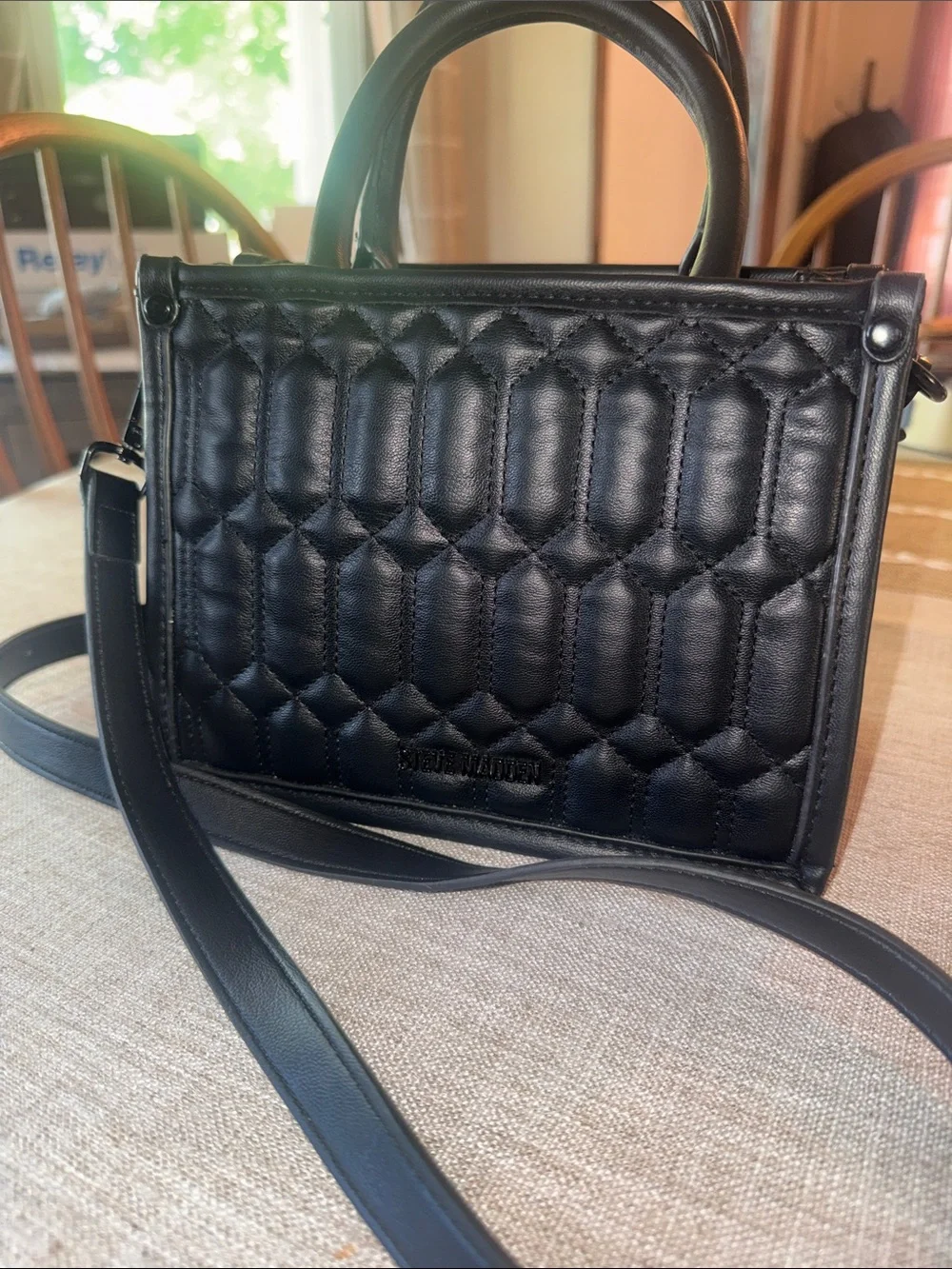 Steve Madden structured quilted